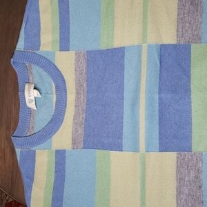 Kinross Silk Cashmere Lightweight Sweater Sz L